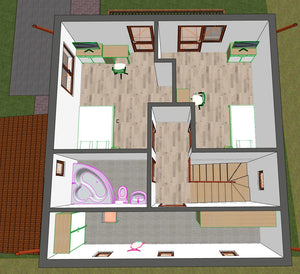 Projet de maison de plain-pied et à l'étage de 137 mètres carrés dans le département de Brăila thumbnail
