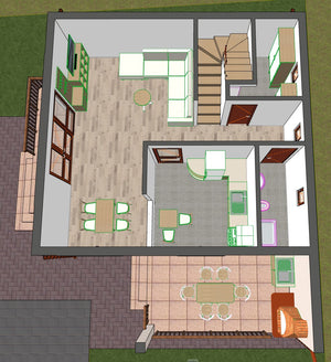 Projet de maison de plain-pied et à l'étage de 137 mètres carrés dans le département de Brăila thumbnail