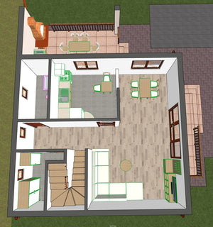 Projet de maison de plain-pied et à l'étage de 137 mètres carrés dans le département de Brăila thumbnail