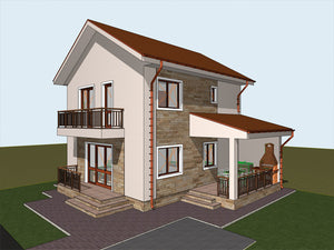 Projet de maison de plain-pied et à l'étage de 137 mètres carrés dans le département de Brăila thumbnail
