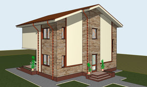 Projet de maison de plain-pied et à l'étage de 171 mètres carrés à Snagov, dans le département d'Ilfov thumbnail