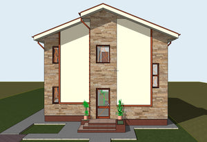 Projet de maison de plain-pied et à l'étage de 171 mètres carrés à Snagov, dans le département d'Ilfov thumbnail