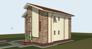 Projet de maison de plain-pied et à l'étage de 171 mètres carrés à Snagov, dans le département d'Ilfov thumbnail