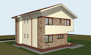 Projet de maison de plain-pied et à l'étage de 171 mètres carrés à Snagov, dans le département d'Ilfov thumbnail