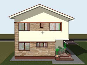Projet de maison de plain-pied et à l'étage de 171 mètres carrés à Snagov, dans le département d'Ilfov thumbnail