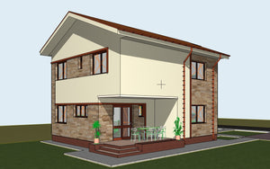 Projet de maison de plain-pied et à l'étage de 171 mètres carrés à Snagov, dans le département d'Ilfov thumbnail