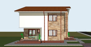 Projet de maison de plain-pied et à l'étage de 171 mètres carrés à Snagov, dans le département d'Ilfov thumbnail