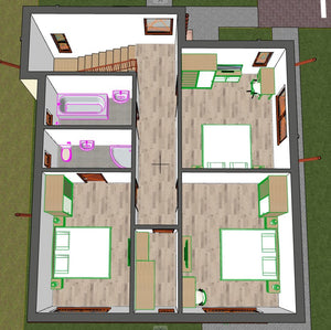 Projet de maison de plain-pied et à l'étage de 171 mètres carrés à Snagov, dans le département d'Ilfov thumbnail