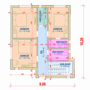 Projet de maison de plain-pied et à l'étage de 171 mètres carrés à Snagov, dans le département d'Ilfov thumbnail