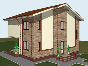 Projet de maison de plain-pied et à l'étage de 171 mètres carrés à Snagov, dans le département d'Ilfov thumbnail