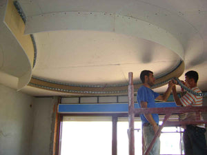 Projet de construction de plafonds et de corniches en plâtre cartonné thumbnail