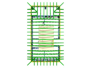 Construction d'une maison de 116 mètres carrés en phase de fermeture extérieure avec revêtement en fibrociment thumbnail