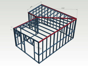 Conception et montage de la structure métallique pour une annexe domestique thumbnail