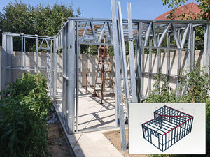 Conception et montage de la structure métallique pour une annexe domestique thumbnail
