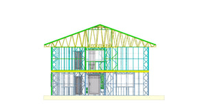 Montage structure métallique pour une maison à étages à Bucarest thumbnail