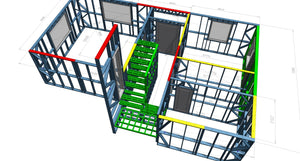Montage structure métallique pour une maison à étages à Bucarest thumbnail