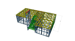 Montage structure métallique pour une maison à étages à Bucarest thumbnail