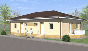 Conception d'une petite maison avec un rez-de-chaussée thumbnail