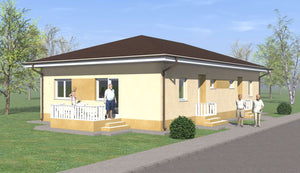 Conception d'une petite maison avec un rez-de-chaussée thumbnail