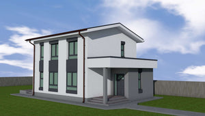 Conception d'une maison à deux étages de 161 mètres carrés à Constanța thumbnail