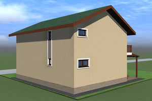 Conception d'un modèle de maison de plain-pied avec un étage de 204 mètres carrés près de Bucarest thumbnail