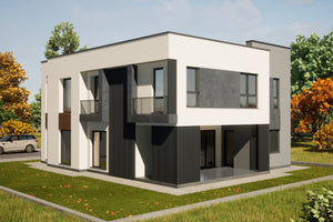 Projet de Maison Ossature Métallique 5 chambres 300m2 ID 117 - design extérieur de la maison image 3 thumbnail