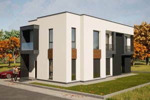 Projet de Maison Ossature Métallique 5 chambres 300m2 ID 117 - design extérieur de la maison image 4 thumbnail