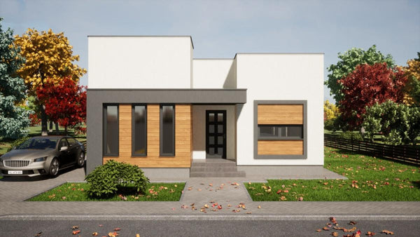 randare 3D casa din profile metalice