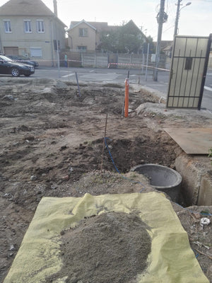Excavation mécanisée pour la fondation d'une maison métallique Gold de 191 m² à Sibiu thumbnail