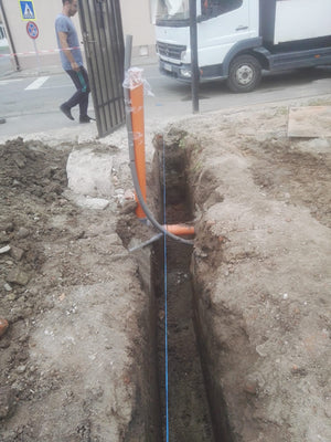 Excavation mécanisée pour la fondation d'une maison métallique Gold de 191 m² à Sibiu thumbnail
