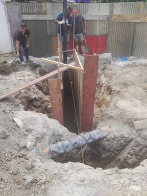Excavation mécanisée pour la fondation d'une maison métallique Gold de 191 m² à Sibiu thumbnail
