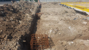 Excavation mécanisée et plantation de paliers pour la fondation du projet de halle de 240 mètres carrés thumbnail