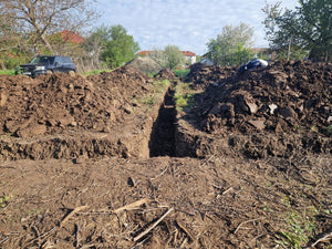 Excavation mécanisée et coulage de la semelle de fondation pour une maison de 130 m2 dans le département d'Ilfov, à Snagov thumbnail