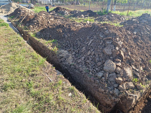 Excavation mécanisée et coulage de la semelle de fondation pour une maison de 130 m2 dans le département d'Ilfov, à Snagov thumbnail