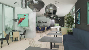Services de design d'intérieur pour un café de 90 mètres carrés à Bucarest thumbnail