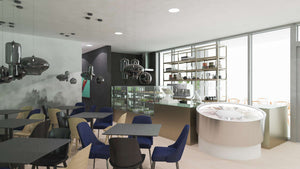 Services de design d'intérieur pour un café de 90 mètres carrés à Bucarest thumbnail