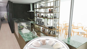 Services de design d'intérieur pour un café de 90 mètres carrés à Bucarest thumbnail