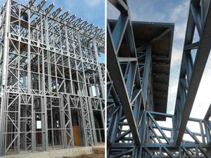 Montage de la structure métallique pour un projet de maison de 294 mètres carrés thumbnail