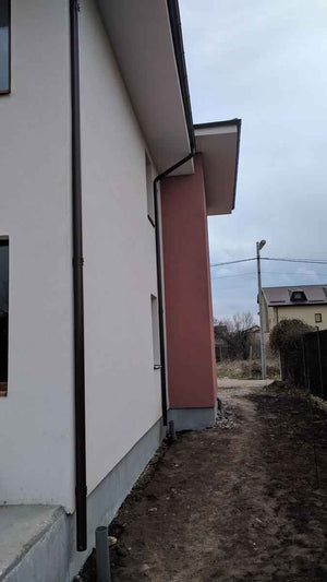 Application d'enduit décoratif siliconé pour la maison en métal modèle de 191 mètres carrés thumbnail