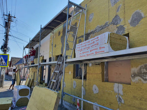 Isolation thermique des façades en cours pour le projet de maison de 191 mètres carrés à Sibiu thumbnail