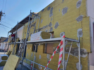 Isolation thermique des façades en cours pour le projet de maison de 191 mètres carrés à Sibiu thumbnail