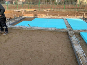 Isolation thermique de la fondation d'une maison de 162 mètres carrés réalisée à Snagov thumbnail