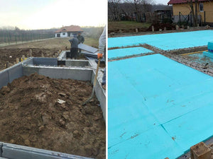 Isolation thermique de la fondation d'une maison de 162 mètres carrés réalisée à Snagov thumbnail