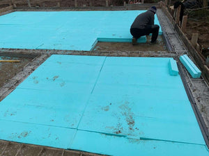 Isolation thermique de la fondation d'une maison de 162 mètres carrés réalisée à Snagov thumbnail