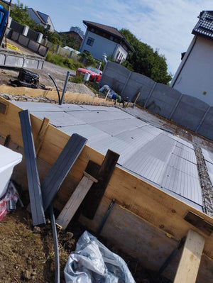 Isolation thermique en polystyrène avec armature pour la dalle de fondation et la coulée thumbnail