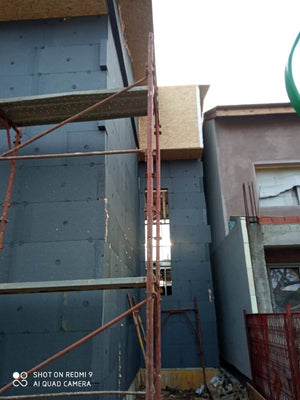 Système d'isolation thermique pour les façades de la maison en métal avec du polystyrène extrudé graphité thumbnail