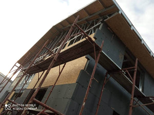 Système d'isolation thermique pour les façades de la maison en métal avec du polystyrène extrudé graphité thumbnail