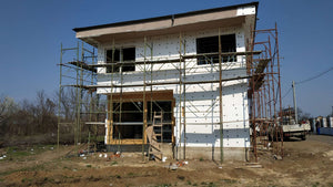 Isolation thermique en polystyrène expansé pour le projet de maison de 155 mètres carrés thumbnail