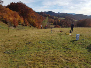 Traçage de la fondation pour un projet de restaurant de 620 mètres carrés dans le département de Brasov thumbnail