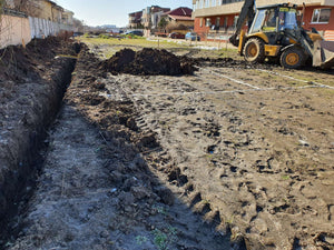 Traçage et excavation mécanisée pour un projet de halle métallique de 480 mètres carrés thumbnail